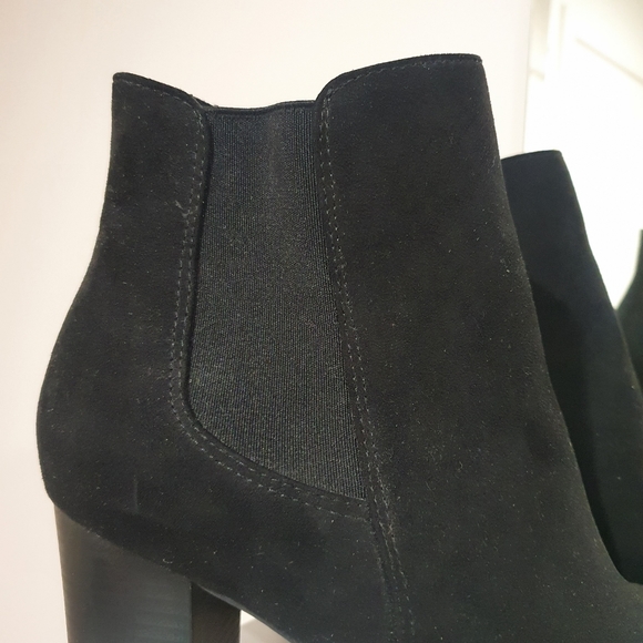 NWOT Anko Black Heeled Boots Size 10 - Picture 3 of 10